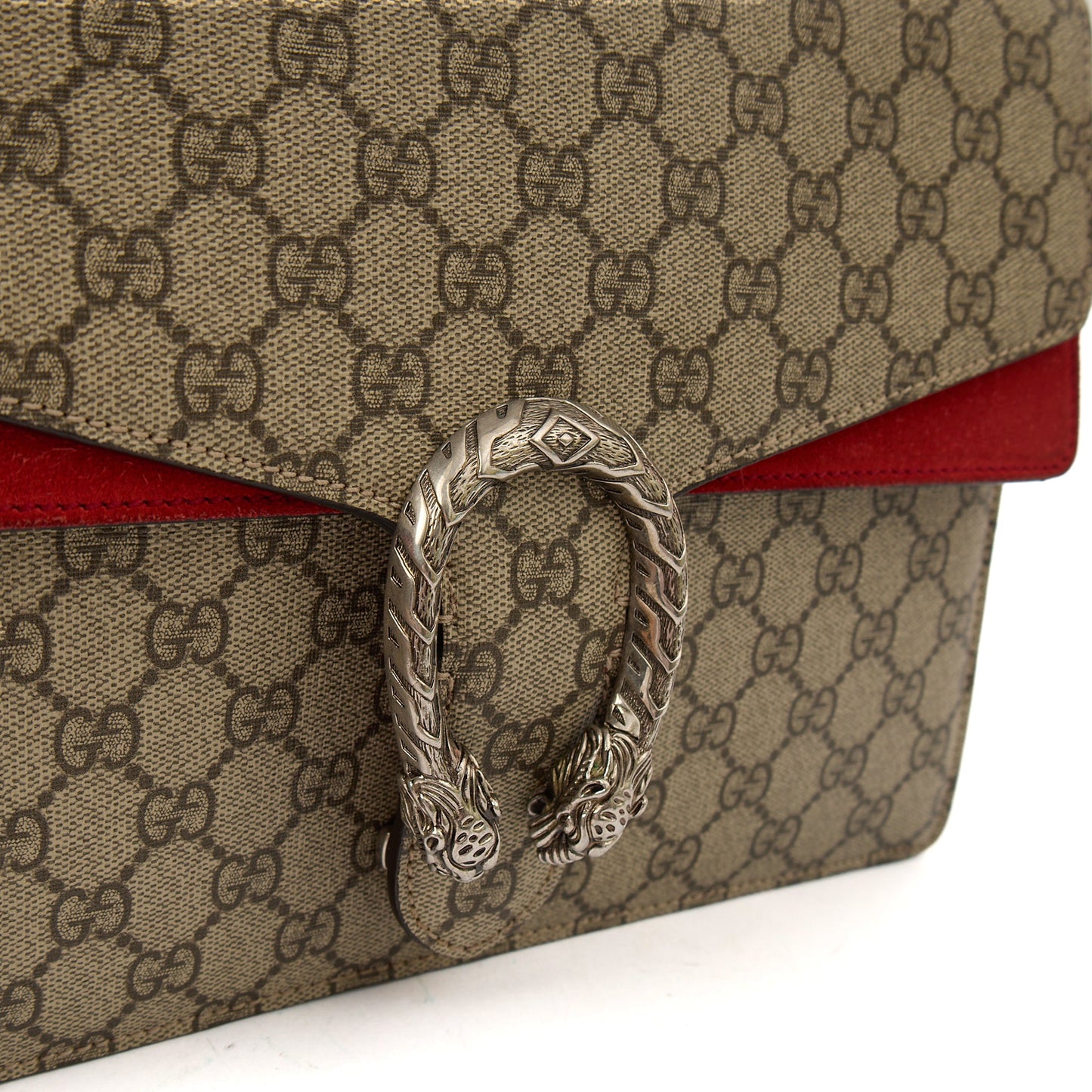 Gucci Shoulder Bag Dionysus - Large in Red, Leather — Lifestyle View