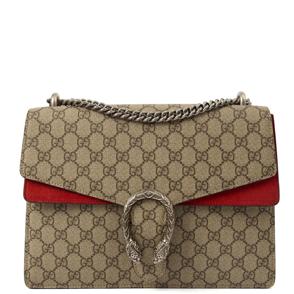 Gucci Shoulder Bag Dionysus - Large in Red, Leather — Front View
