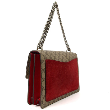Gucci Shoulder Bag Dionysus - Large in Red, Leather — Top View