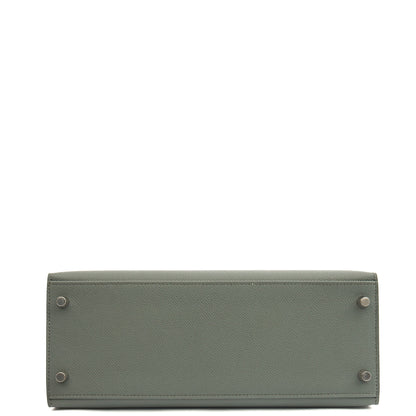 Hermes Kelly 28 in Verte Amande, Epsom Leather — Top View
