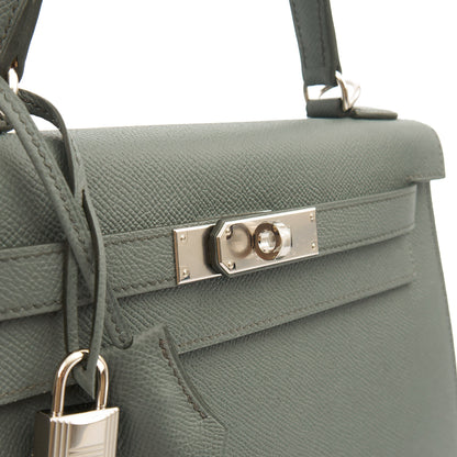 Hermes Kelly 28 in Verte Amande, Epsom Leather — Alternate View 25