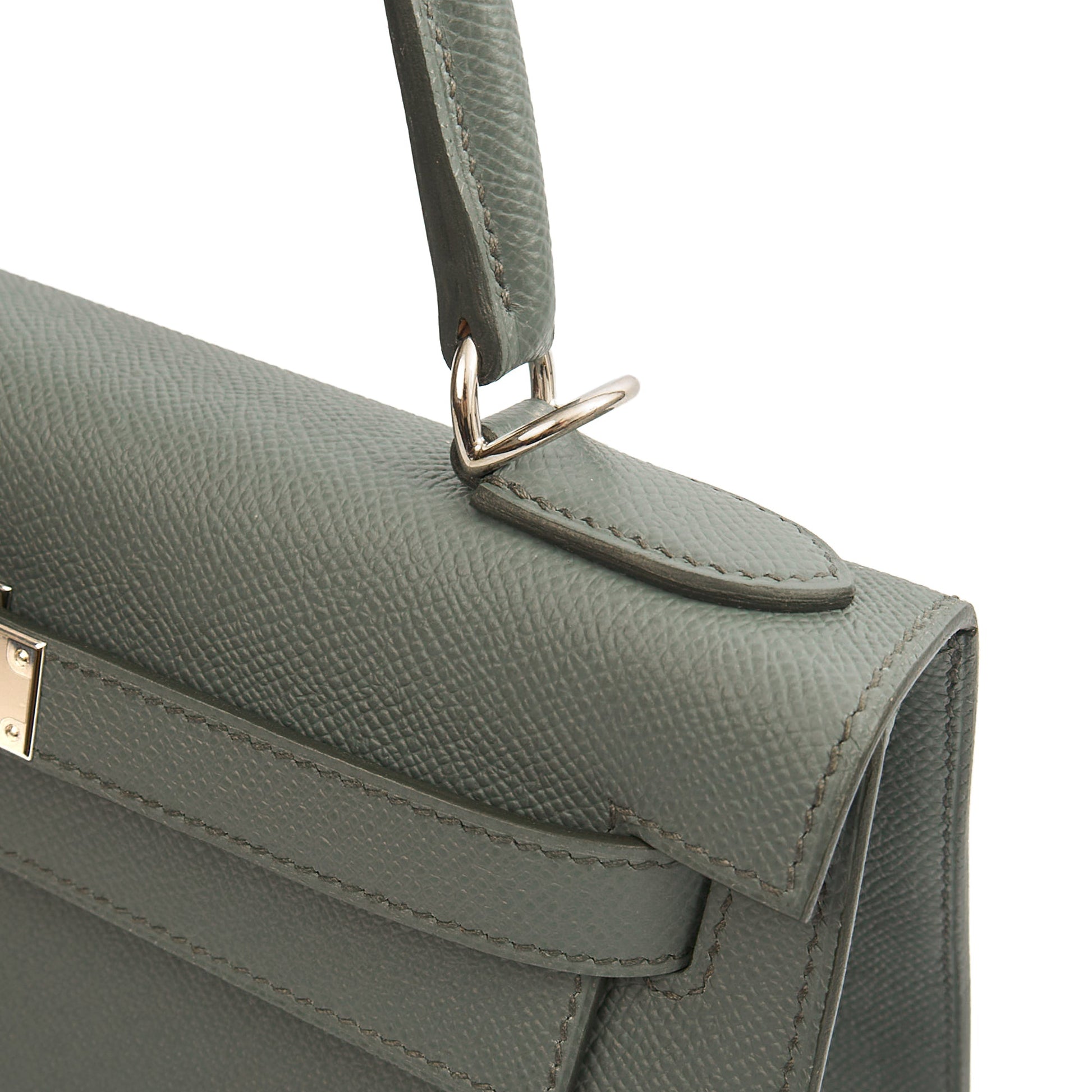 Hermes Kelly 28 in Verte Amande, Epsom Leather — Alternate View 12