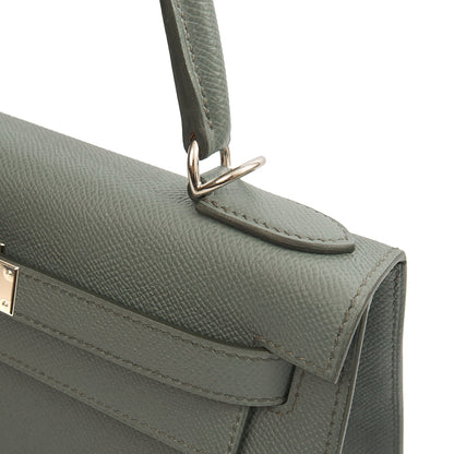Hermes Kelly 28 in Verte Amande, Epsom Leather — Alternate View 26