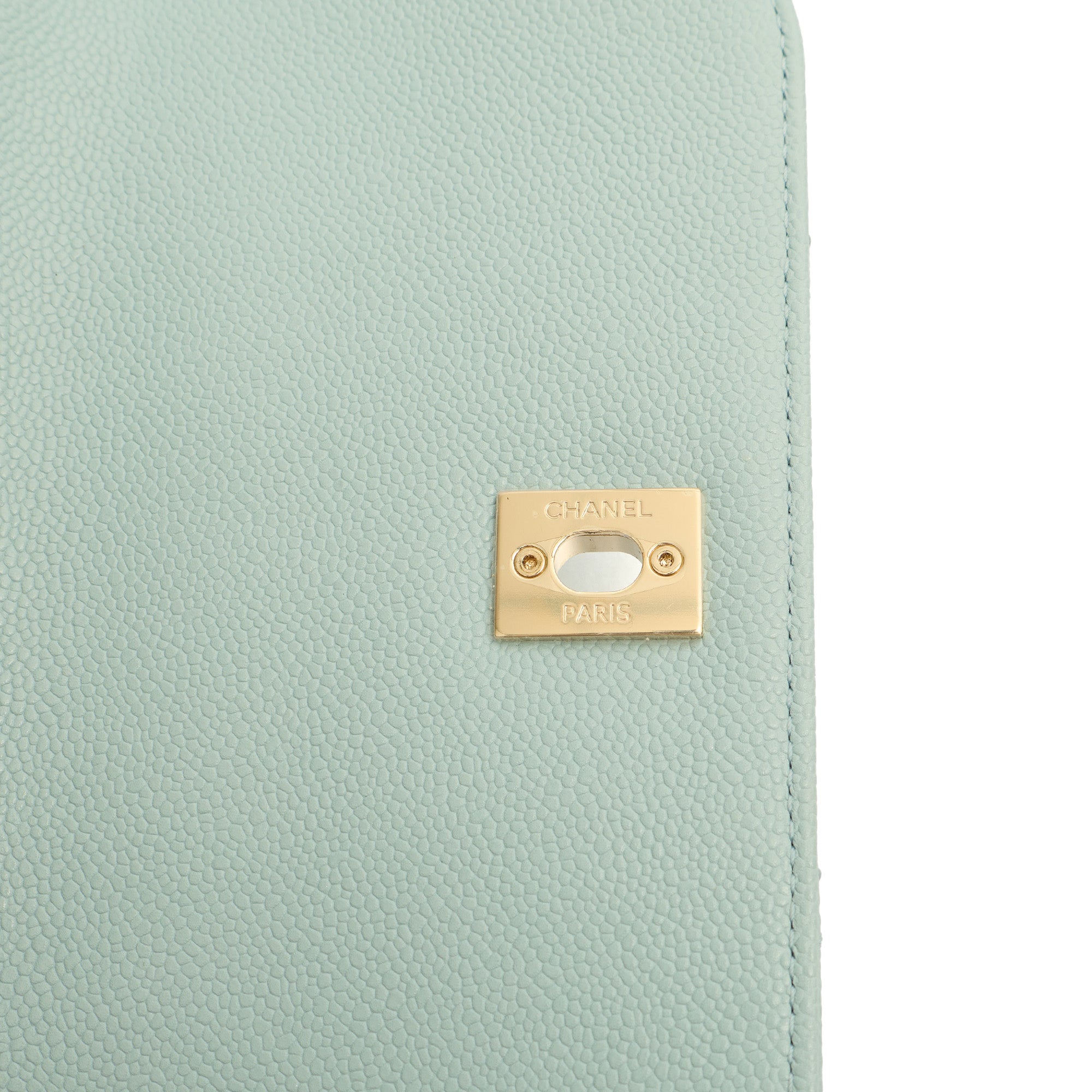 Chanel Top Handle Business Affinity Flap Bag in Blue, Caviar Leather — Alternate View 8