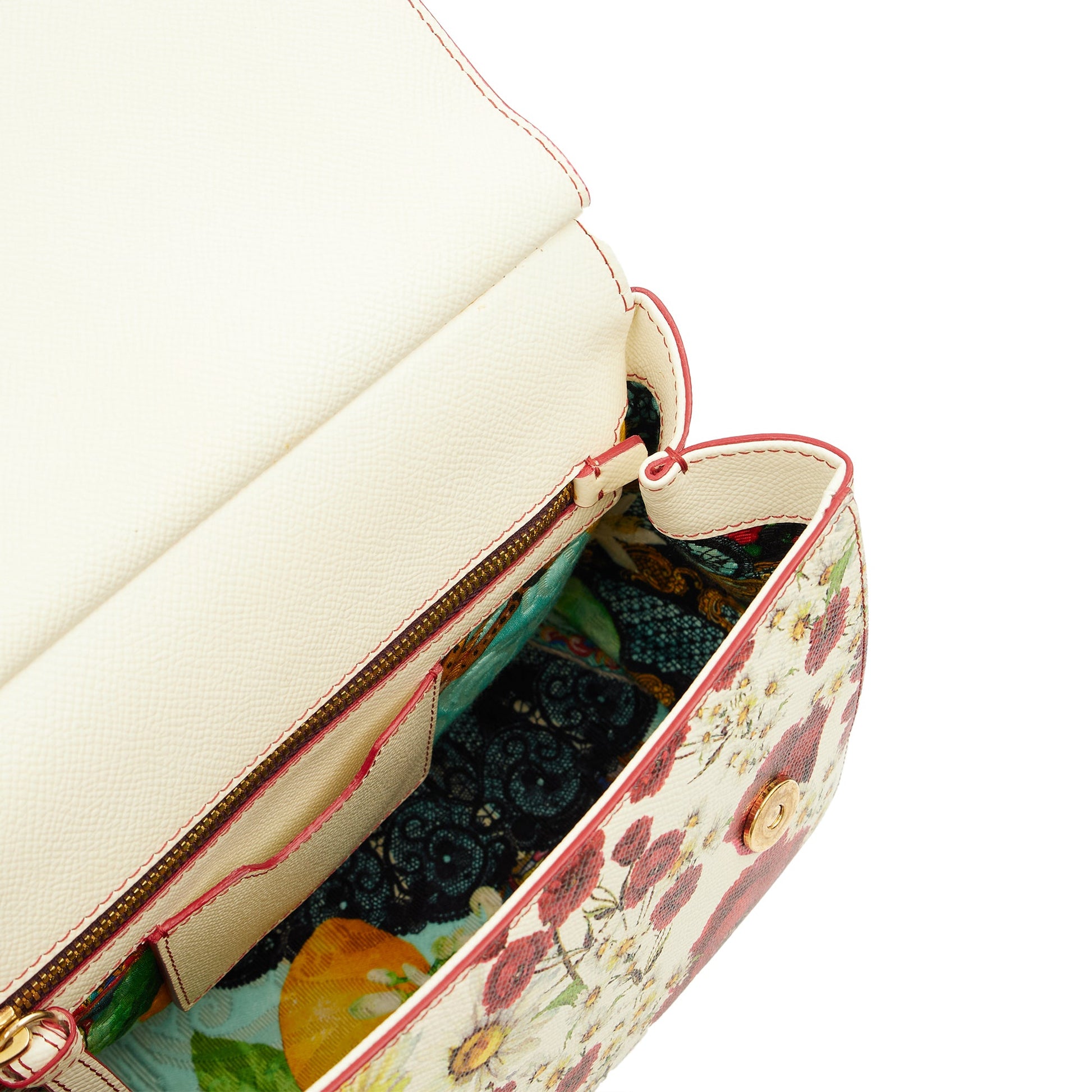 Dolce & Gabbana Top Handle Sicily in White, Leather — Alternate View 7