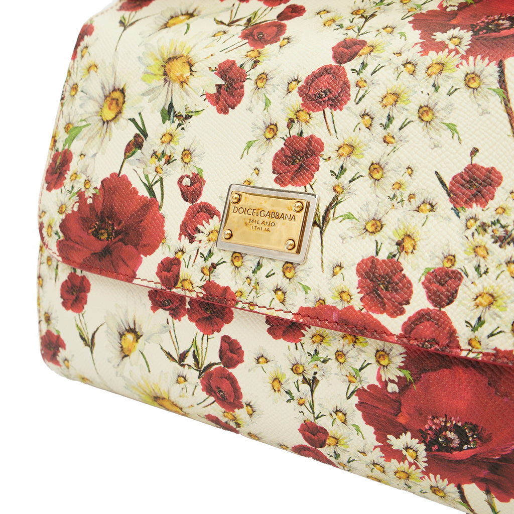 Dolce & Gabbana Top Handle Sicily in White, Leather — Alternate View 13