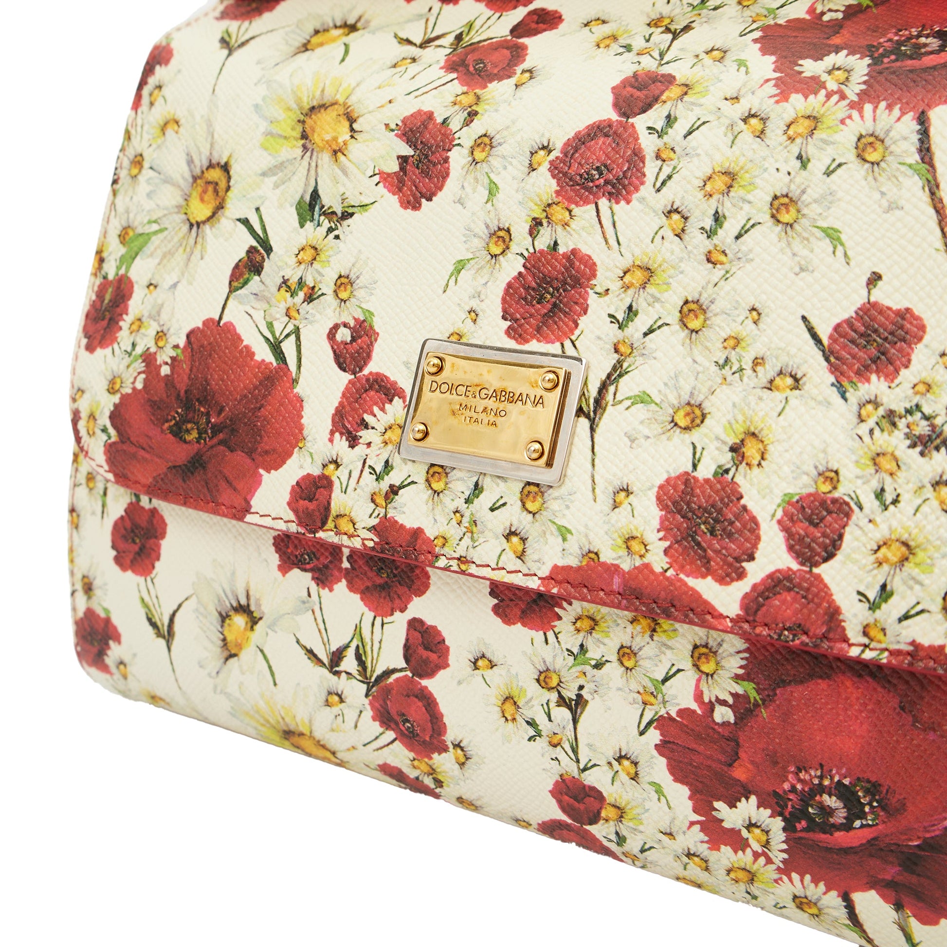 Dolce & Gabbana Top Handle Sicily in White, Leather — Alternate View 13