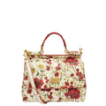 Dolce & Gabbana Top Handle Sicily in White, Leather — Front View