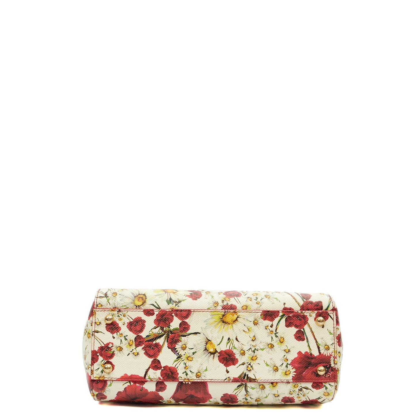 Dolce & Gabbana Top Handle Sicily in White, Leather — Top View