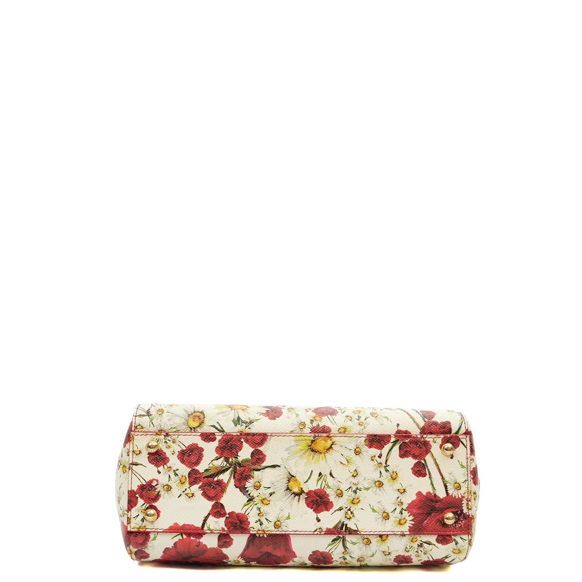 Dolce & Gabbana Top Handle Sicily in White, Leather — Top View
