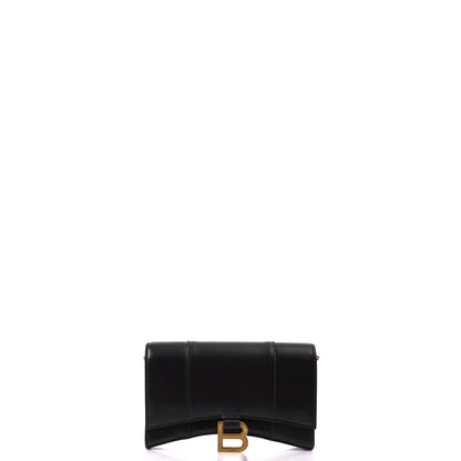 Balenciaga Shoulder Bag Hourglass Wallet on Chain in Black, Leather — Alternate View 15