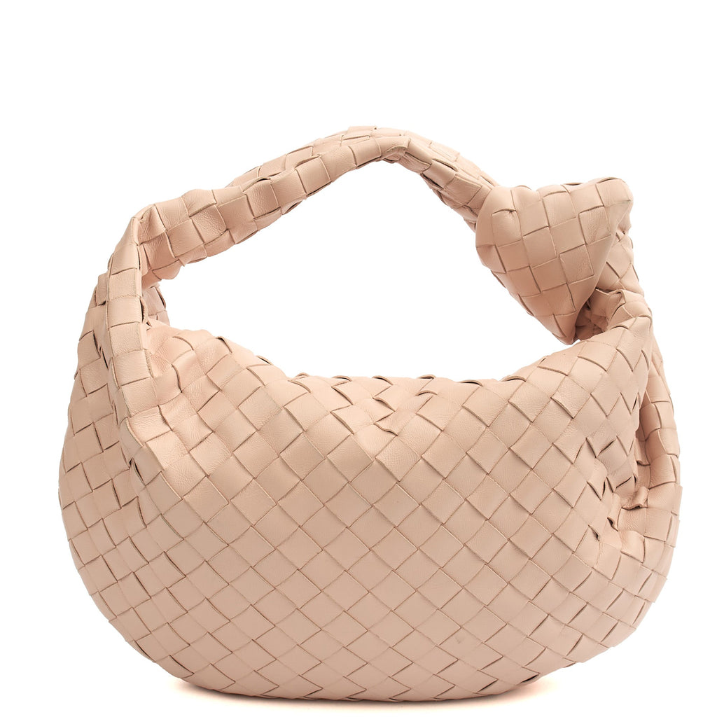 Bottega Veneta Tote Jodie - Teen in Pink, Leather — Top View
