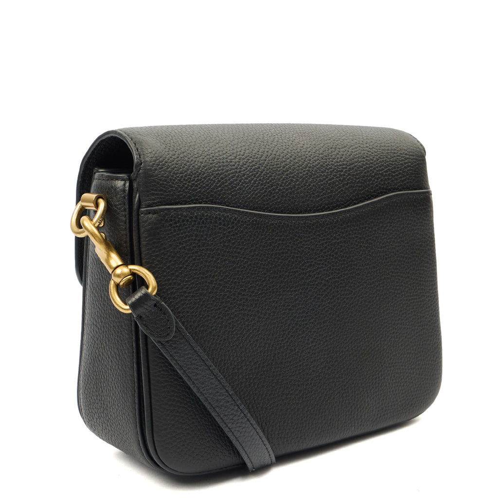 Coach Cross Body Cassie 19 in Black, Leather — Back View