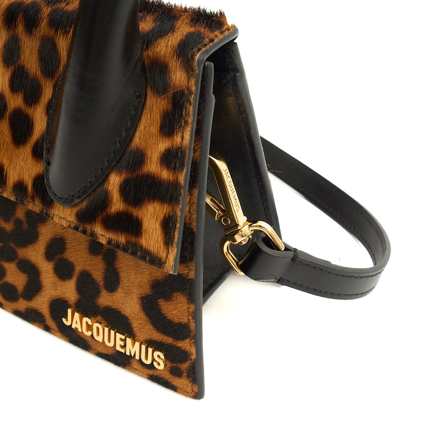 Jacquemus Top Handle Le Chiquito Moyen in Brown, Leather — Lifestyle View