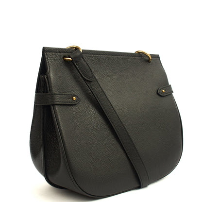 Mulberry Cross Body Amberley Satchel in Black, Calfskin Leather — Alternate View 10