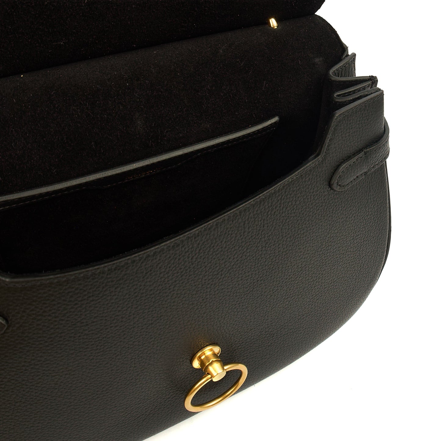 Mulberry Cross Body Amberley Satchel in Black, Calfskin Leather — Lifestyle View