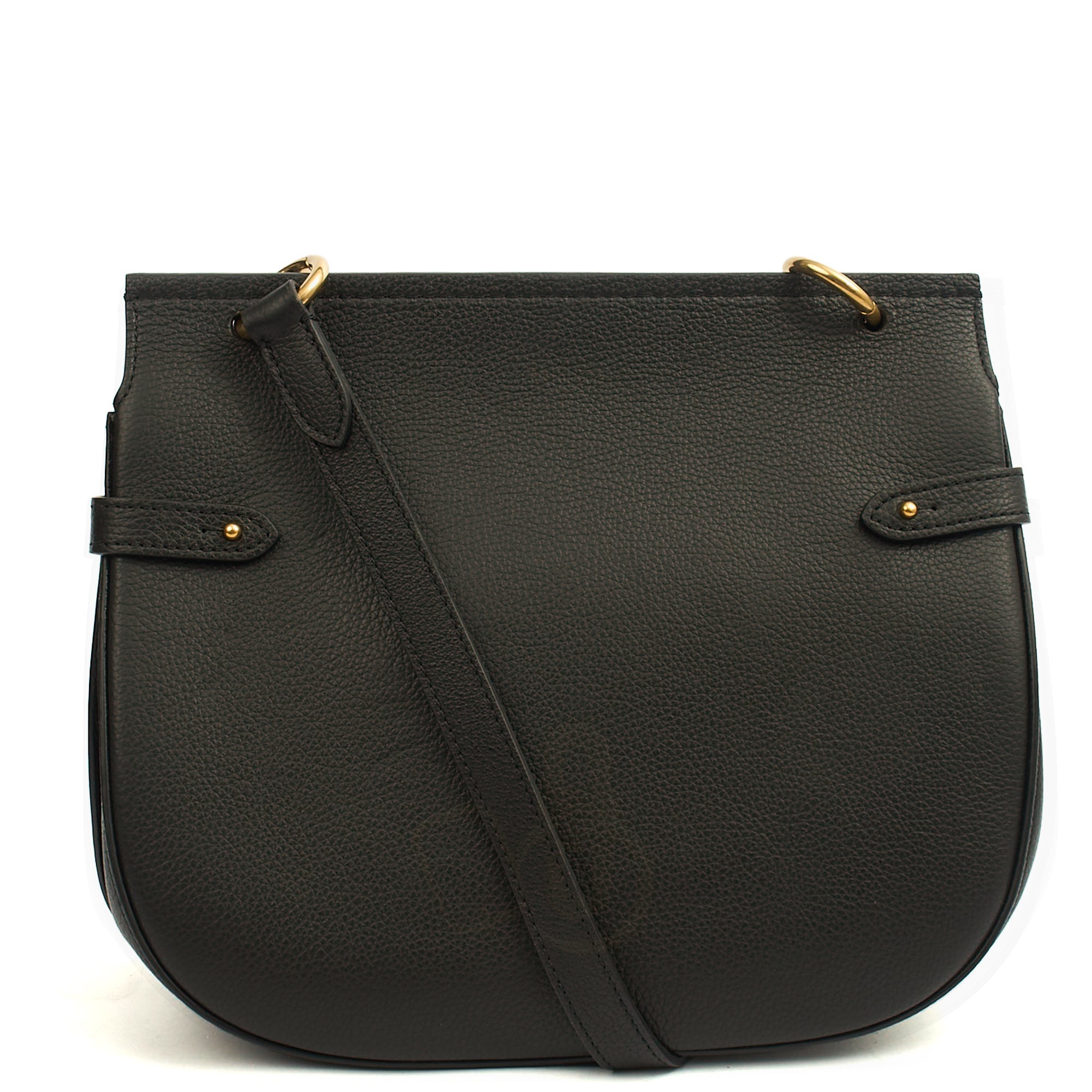 Mulberry Cross Body Amberley Satchel in Black, Calfskin Leather — Alternate View 9
