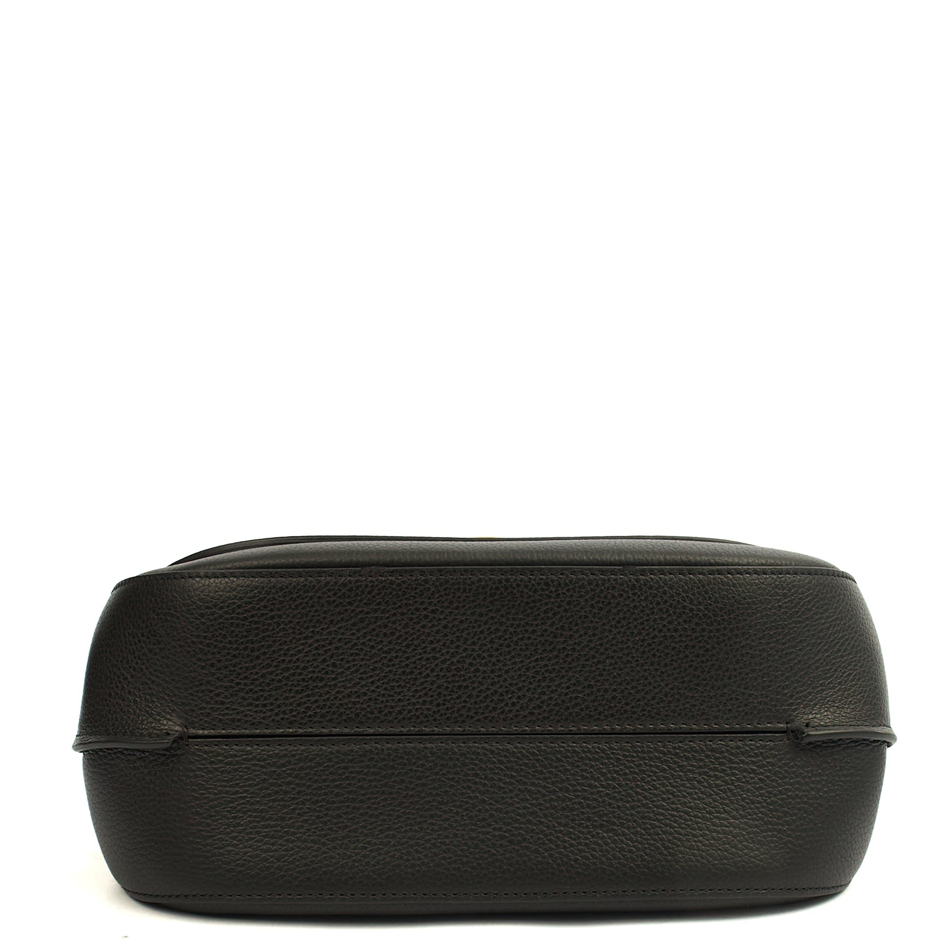 Mulberry Cross Body Amberley Satchel in Black, Calfskin Leather — Detail View