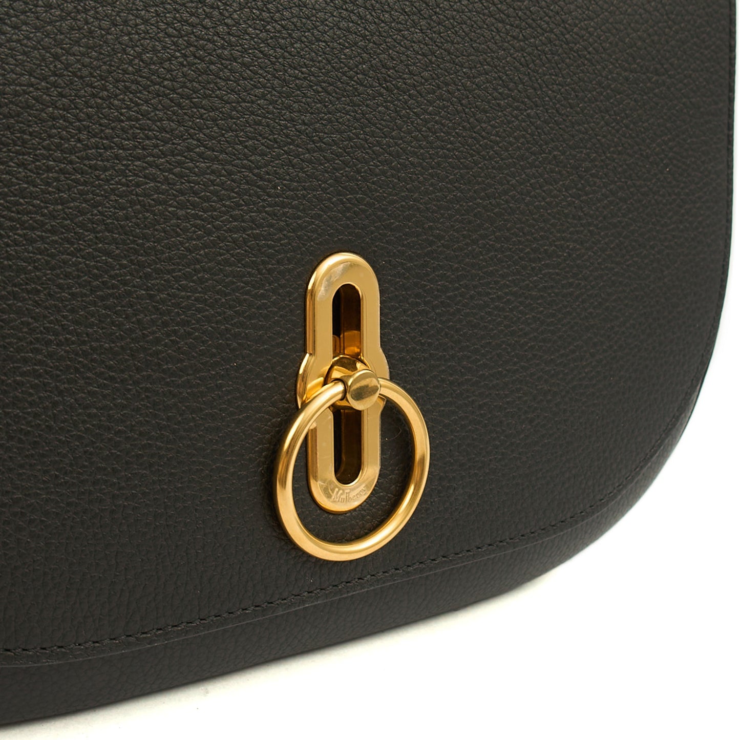 Mulberry Cross Body Amberley Satchel in Black, Calfskin Leather — Alternate View 8