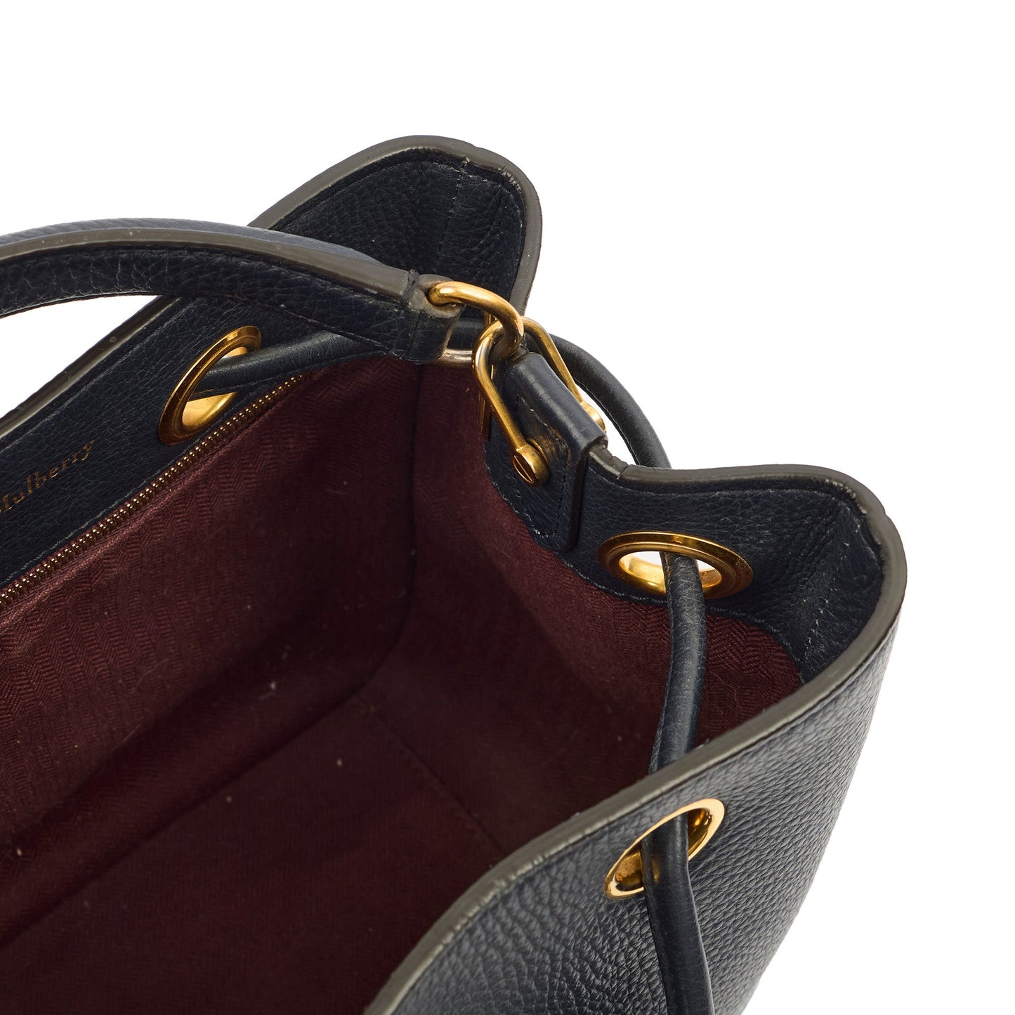 Mulberry Tote Hampstead in Navy, Calfskin Leather — Alternate View 11