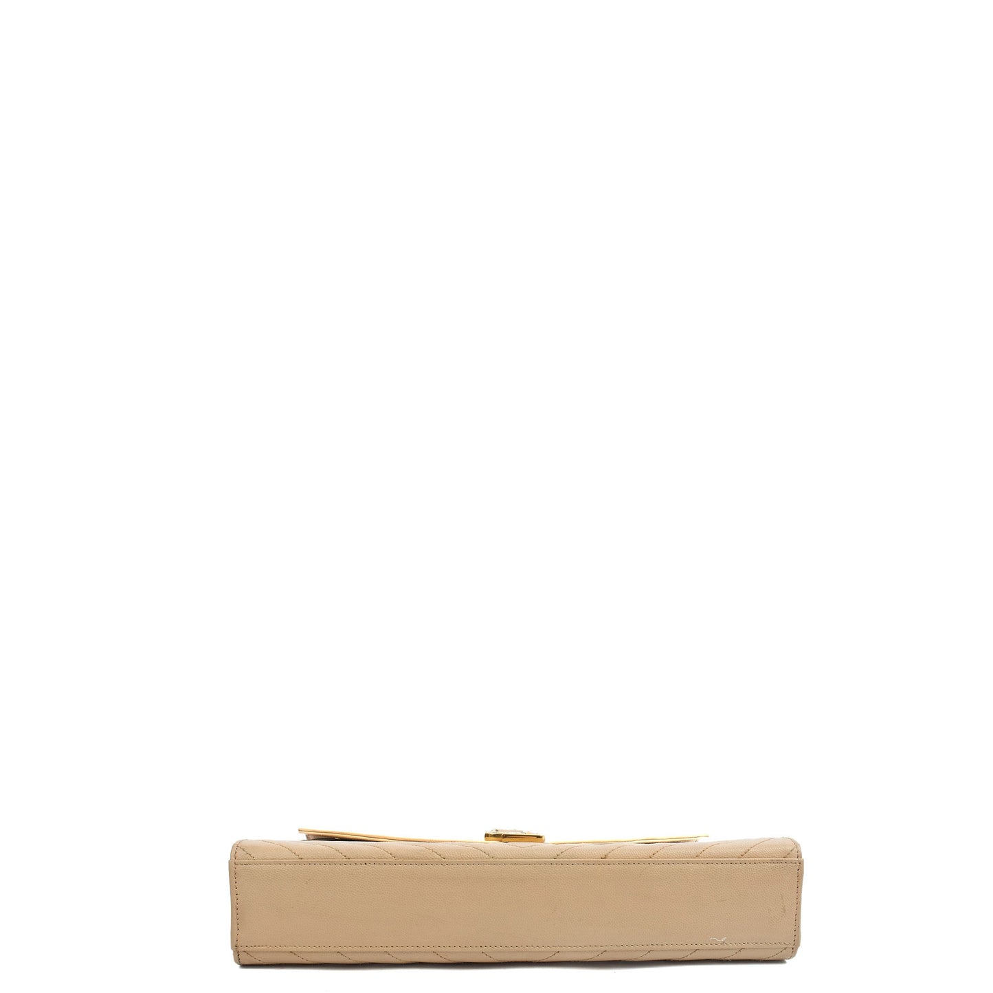 Saint Laurent Shoulder Bag Envelope - Large in Neutral, Calfskin Leather — Alternate View 12