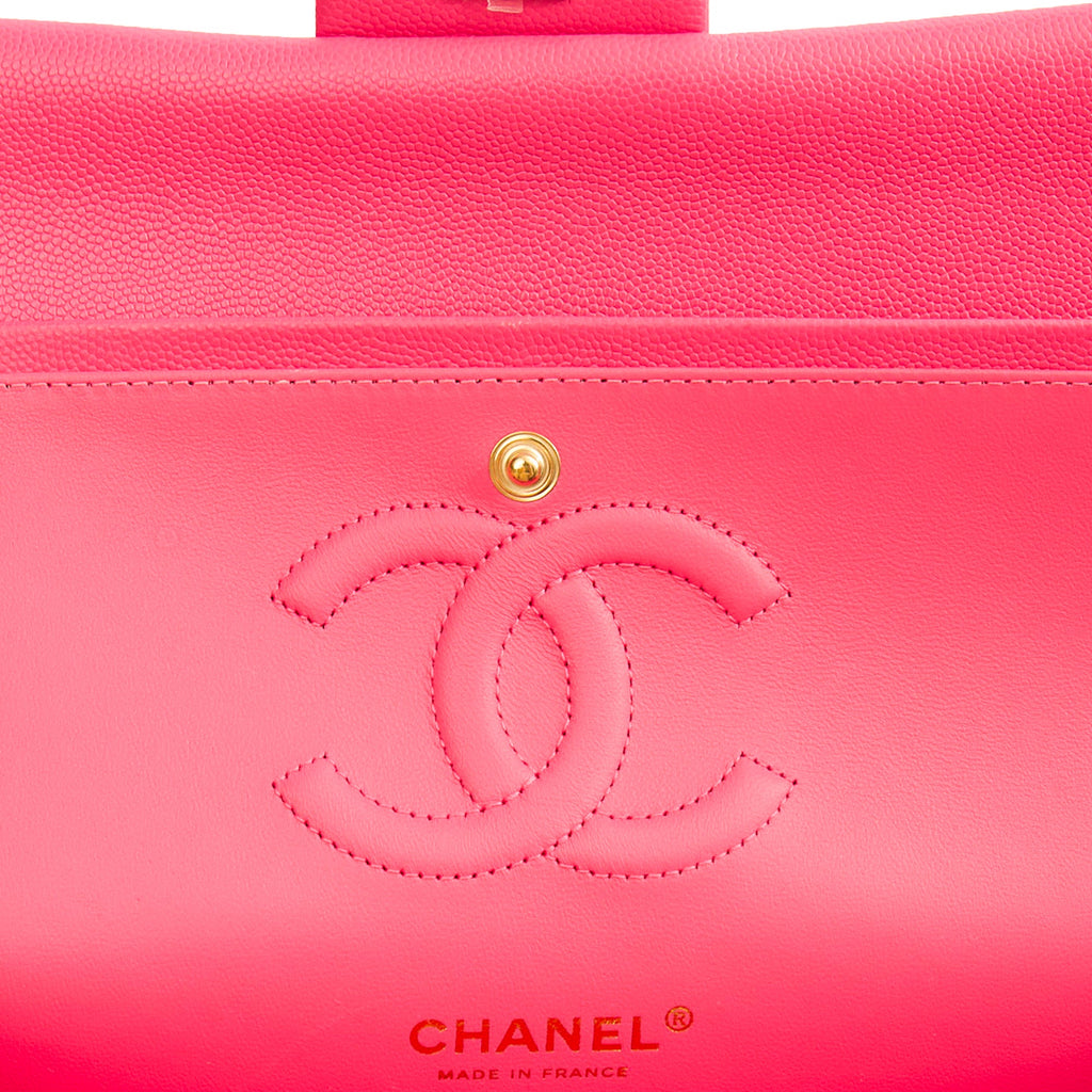 **22P COLLECTION** Chanel Classic Double Flap - Medium in Pink, Caviar Leather — Alternate View 11