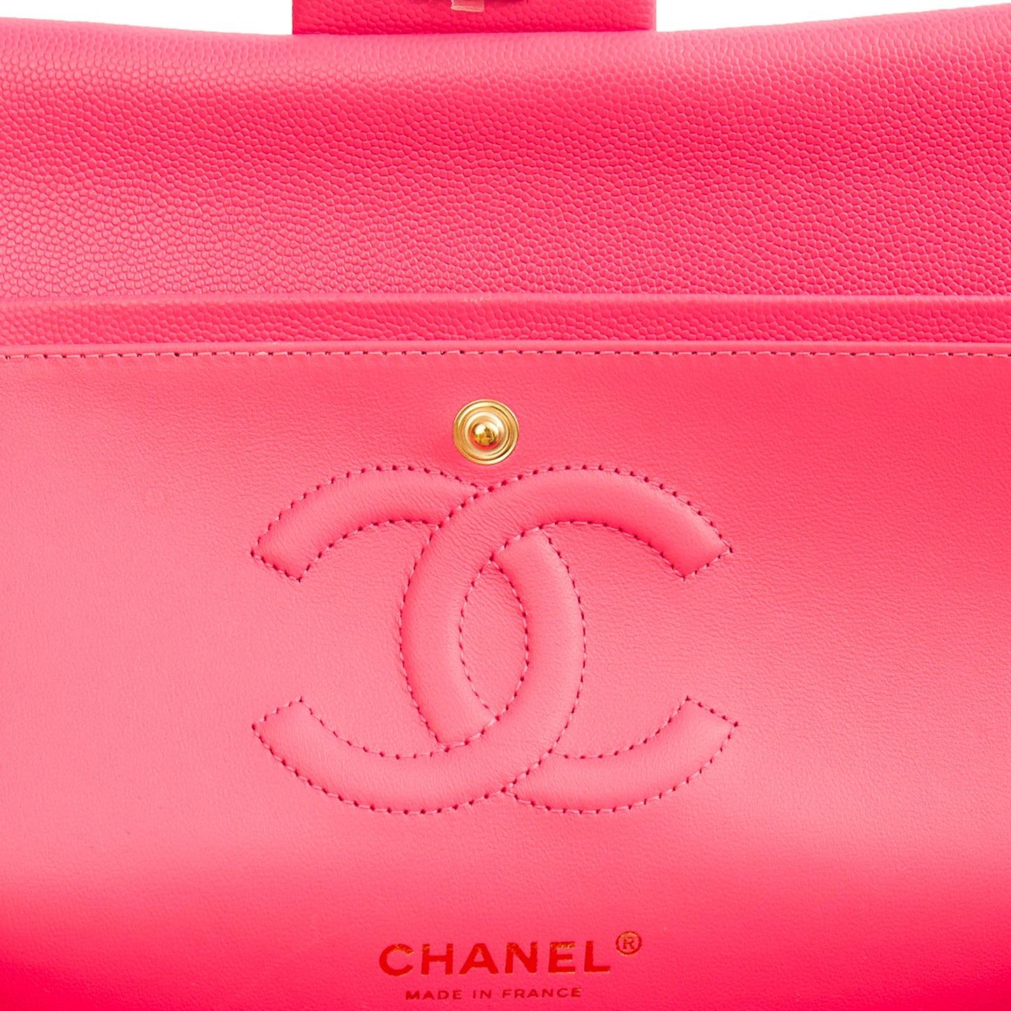 **22P COLLECTION** Chanel Classic Double Flap - Medium in Pink, Caviar Leather — Alternate View 11