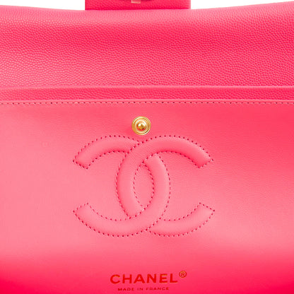 **22P COLLECTION** Chanel Classic Double Flap - Medium in Pink, Caviar Leather — Alternate View 11