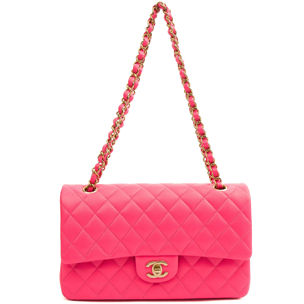 **22P COLLECTION** Chanel Classic Double Flap - Medium in Pink, Caviar Leather — Alternate View 9