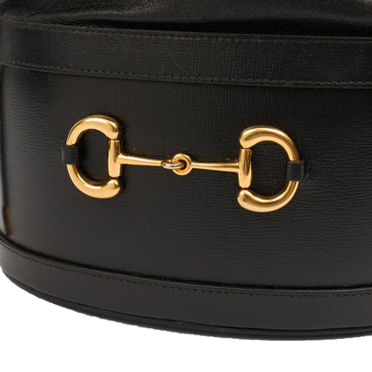 Gucci Bucket Bag Horsebit 1955 Shoulder Bag in Black, Leather — Side View