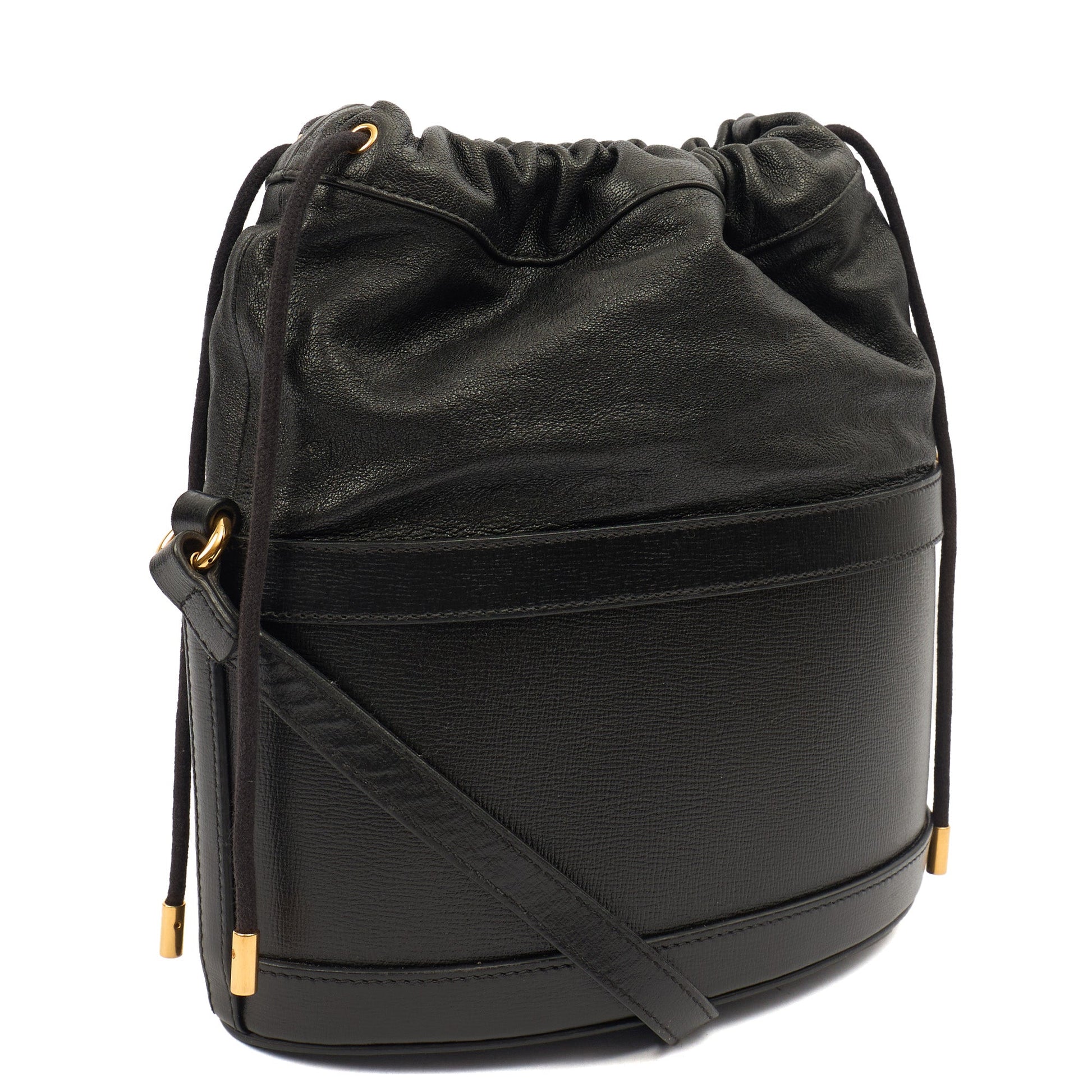 Gucci Bucket Bag Horsebit 1955 Shoulder Bag in Black, Leather — Alternate View 9