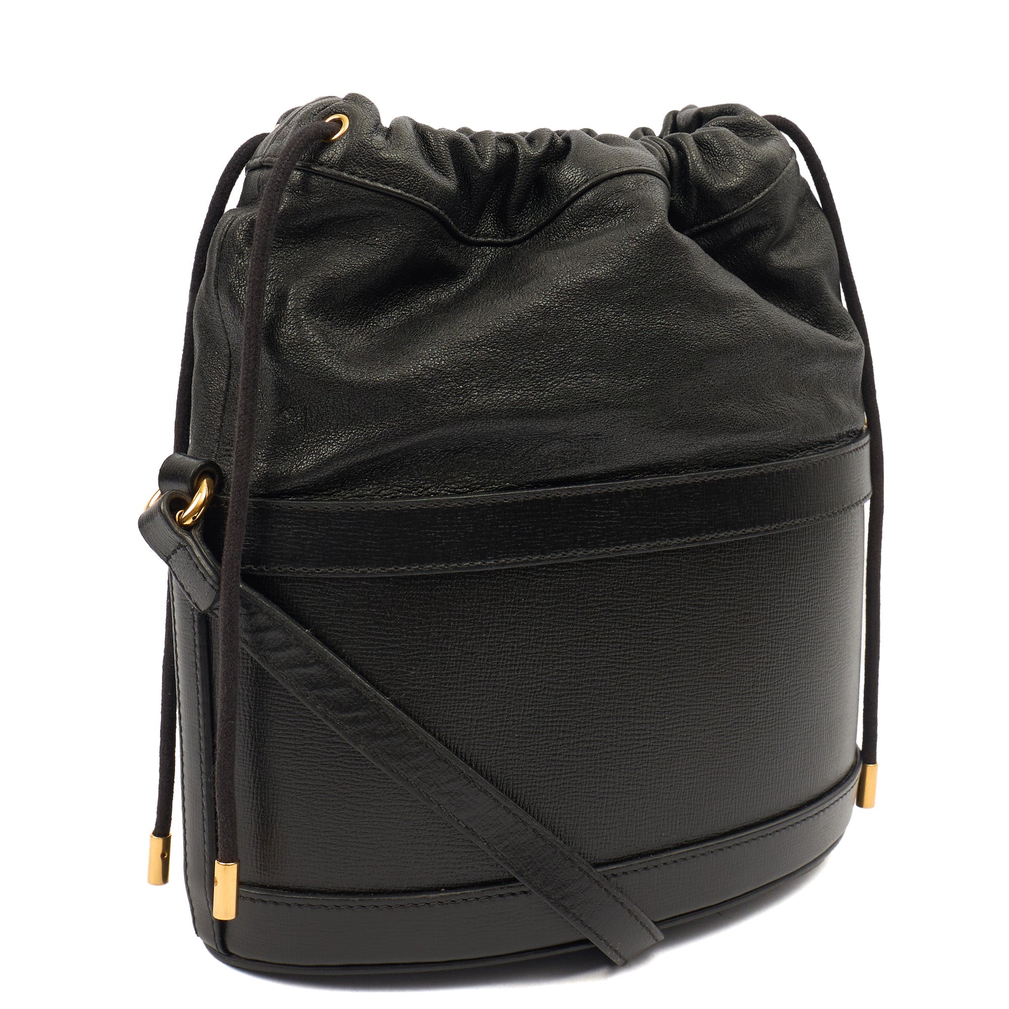 Gucci Bucket Bag Horsebit 1955 Shoulder Bag in Black, Leather — Alternate View 9