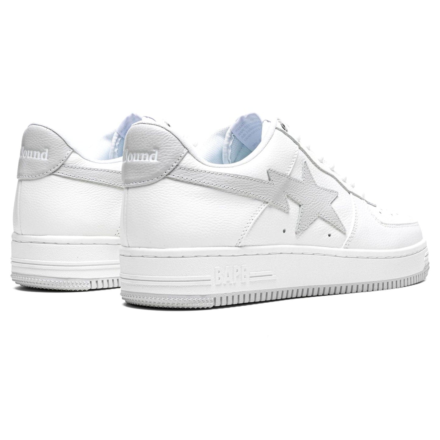 JJJJound x Bapesta 'White' — UK 4 | EU 37.5 | US 5 — Back View