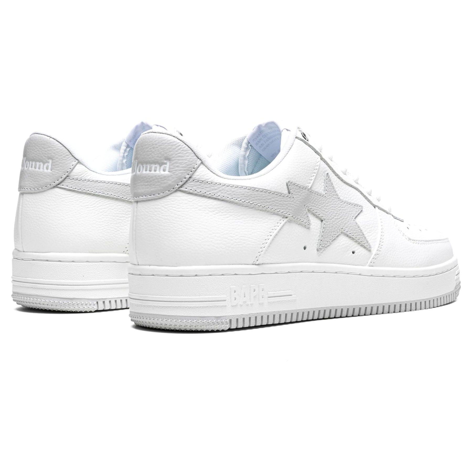 JJJJound x Bapesta 'White' — UK 4 | EU 37.5 | US 5 — Back View