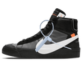 Off-White x Nike Blazer Black SPOOKY PACK — 3 UK | 35.5 EU — Front View