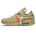 Off-White x Nike Air Max 90 Desert Ore — 3 UK | 35.5 EU — Front View
