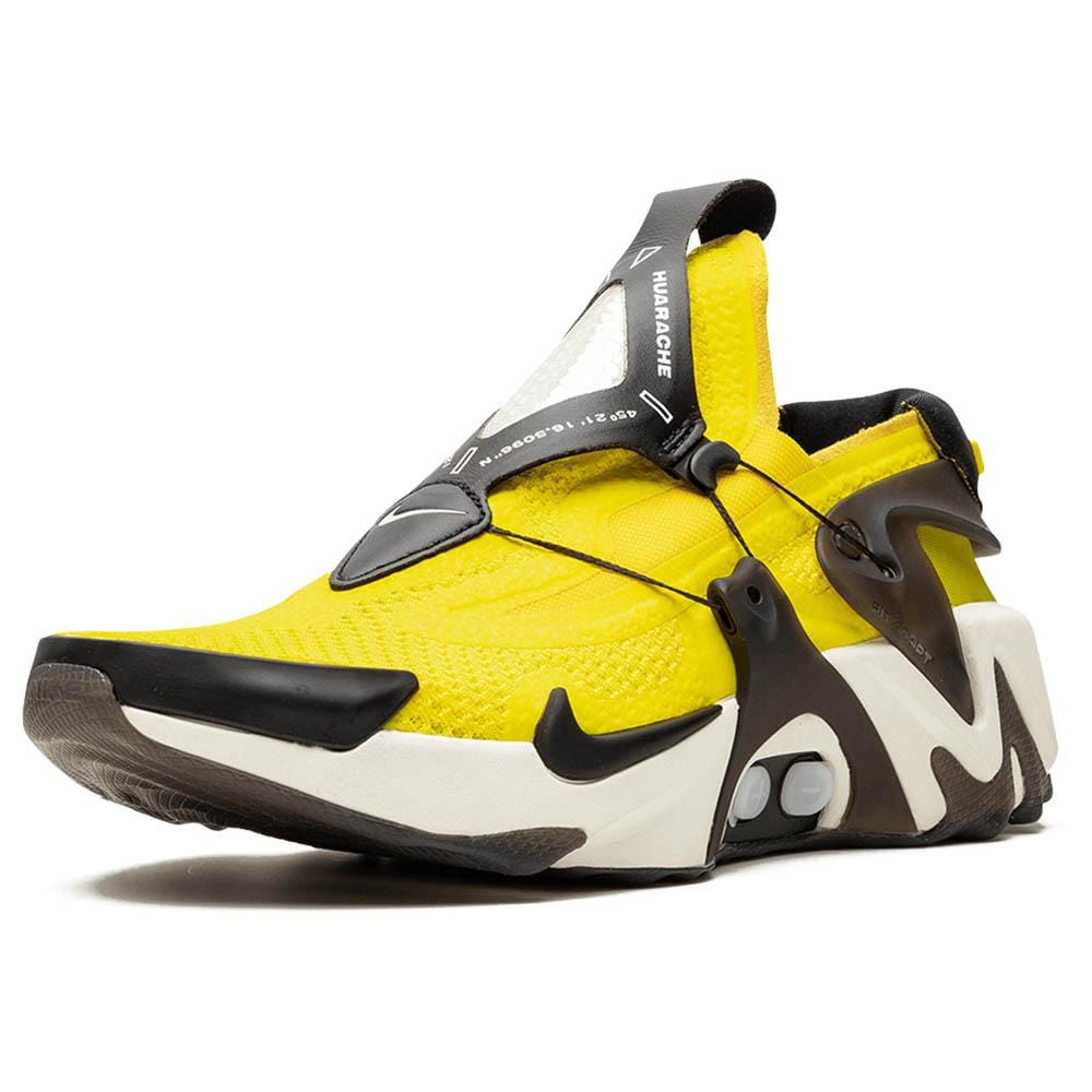 Nike Adapt Huarache Opti Yellow — UK 3 | EU 35.5 | US 3.5 — Top View
