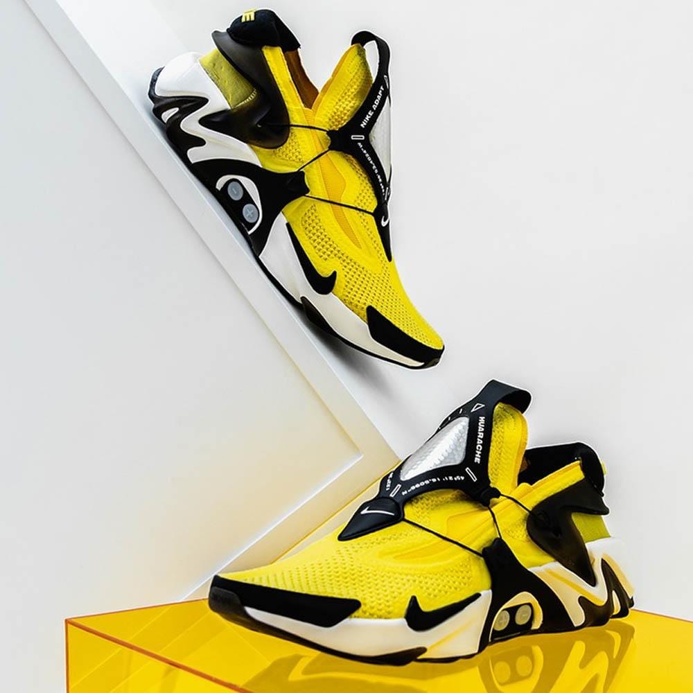 Nike Adapt Huarache Opti Yellow — UK 3 | EU 35.5 | US 3.5 — Alternate View 7