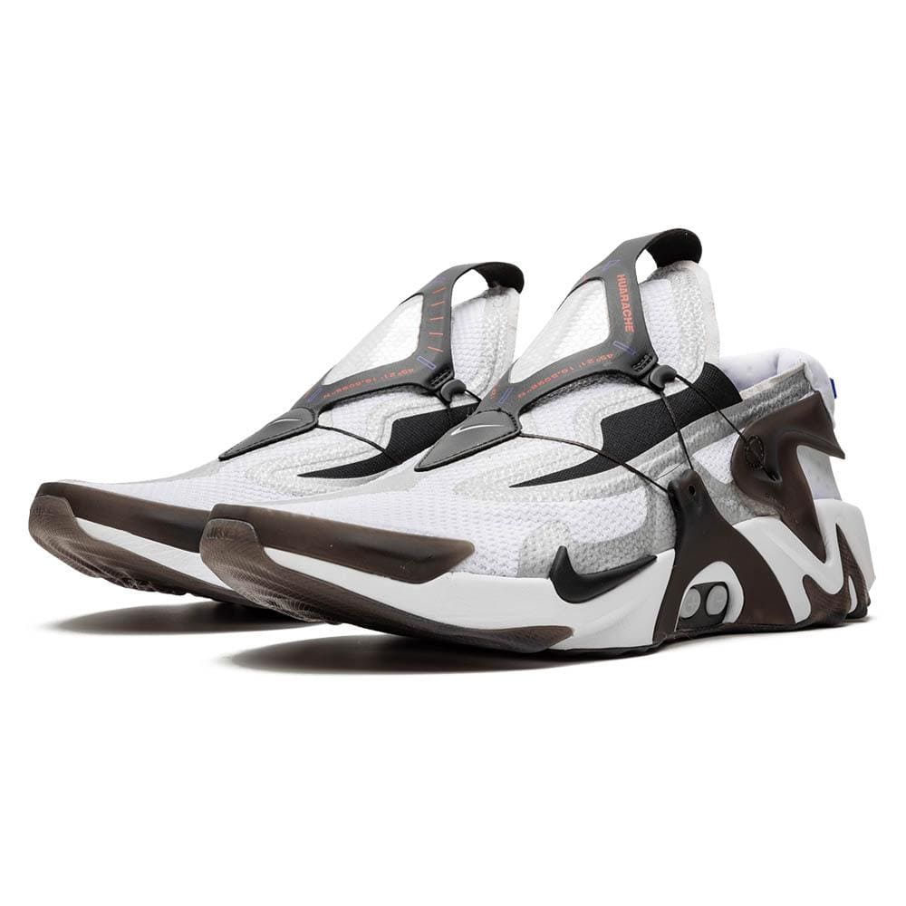 Nike Adapt Huarache White Black — UK 3 | EU 35.5 | US 3.5 — Side View