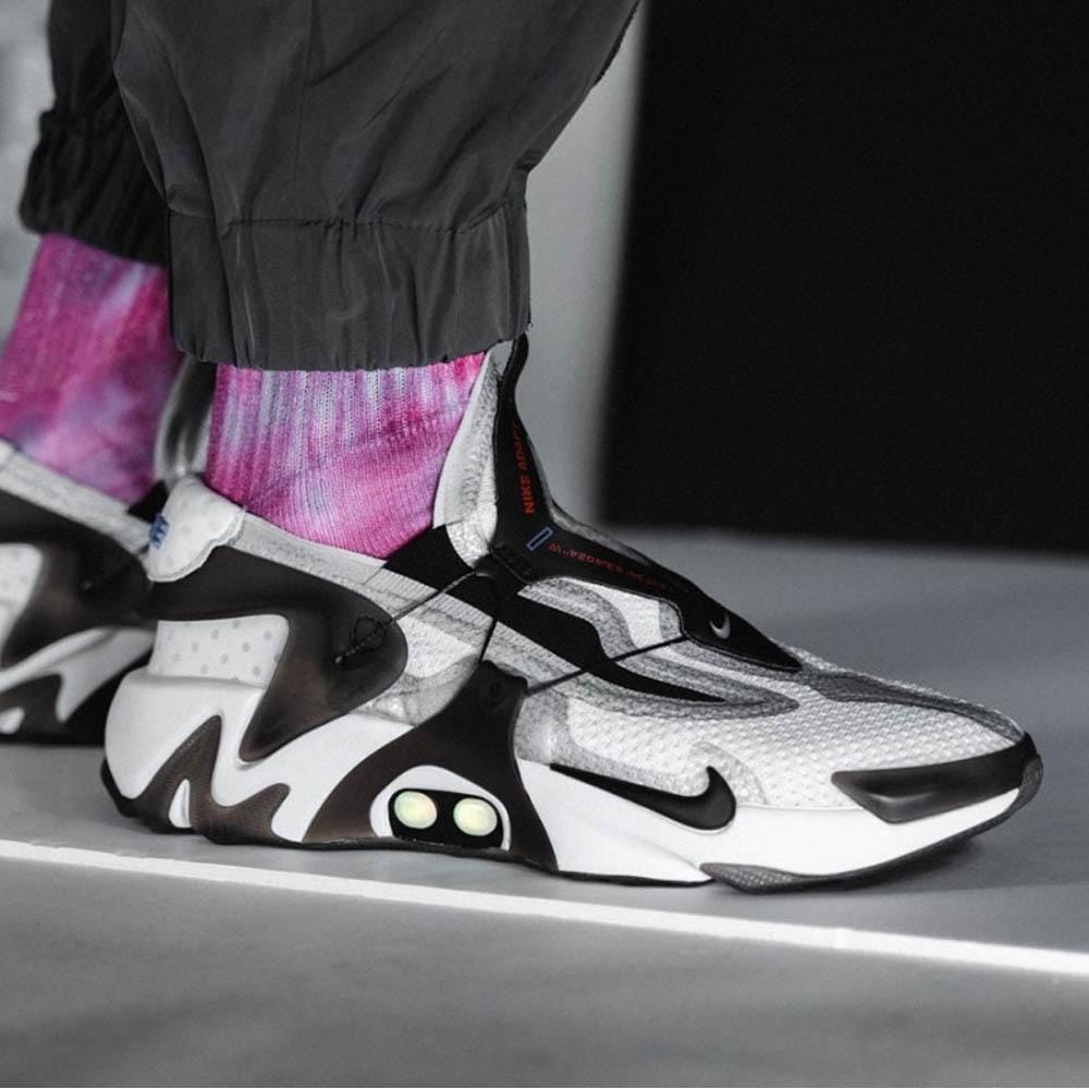 Nike Adapt Huarache White Black — UK 3 | EU 35.5 | US 3.5 — Alternate View 7