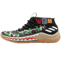 BAPE x adidas Dame 4 "Green Camo" — UK 3.5 | EU 36 | US 4 — Front View