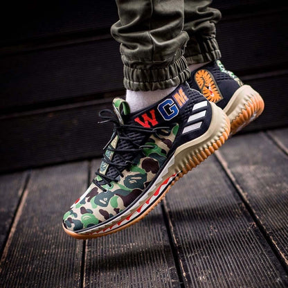 BAPE x adidas Dame 4 "Green Camo" — UK 3.5 | EU 36 | US 4 — Alternate View 7