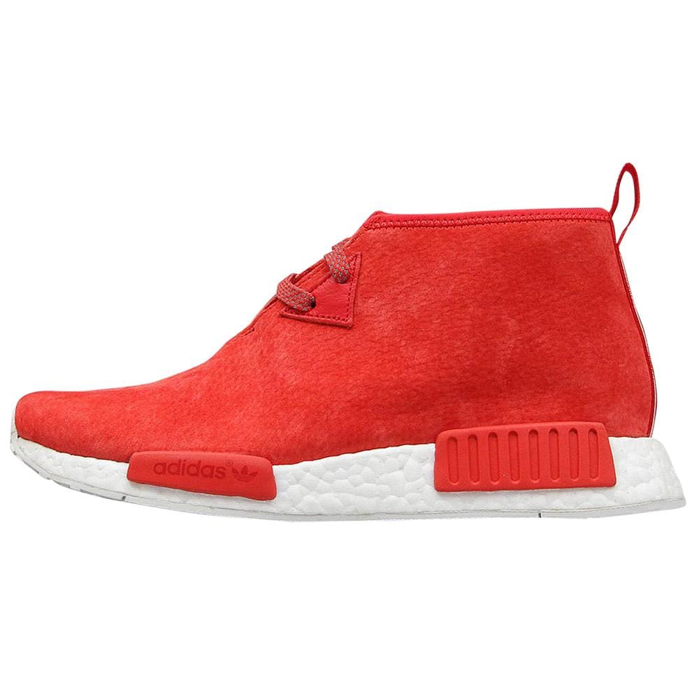 ADIDAS ORIGINALS NMD C1 CHUKKA BOOST (RED - WHITE) — UK 3.5 | EU 36 | US 4 — Front View