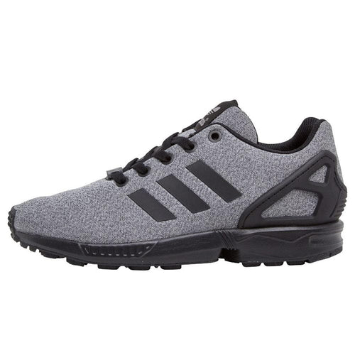 adidas Originals Boys ZX Flux Trainers Black-Black-Grey — UK 3.5 | EU 36 | US 4 — Front View