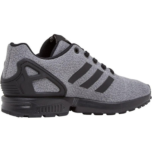 adidas Originals Boys ZX Flux Trainers Black-Black-Grey — UK 3.5 | EU 36 | US 4 — Side View