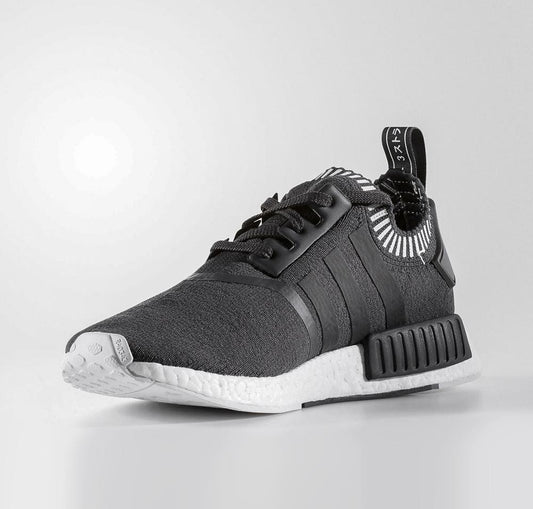 Adidas NMD R1 Primeknit Solid Grey Japan Pack — UK 3.5 | EU 36 | US 4 — Side View