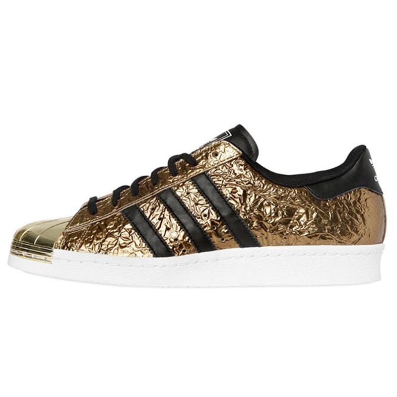 adidas Originals Superstar 80s Metal Gold — UK 3.5 | EU 36 | US 4 — Front View