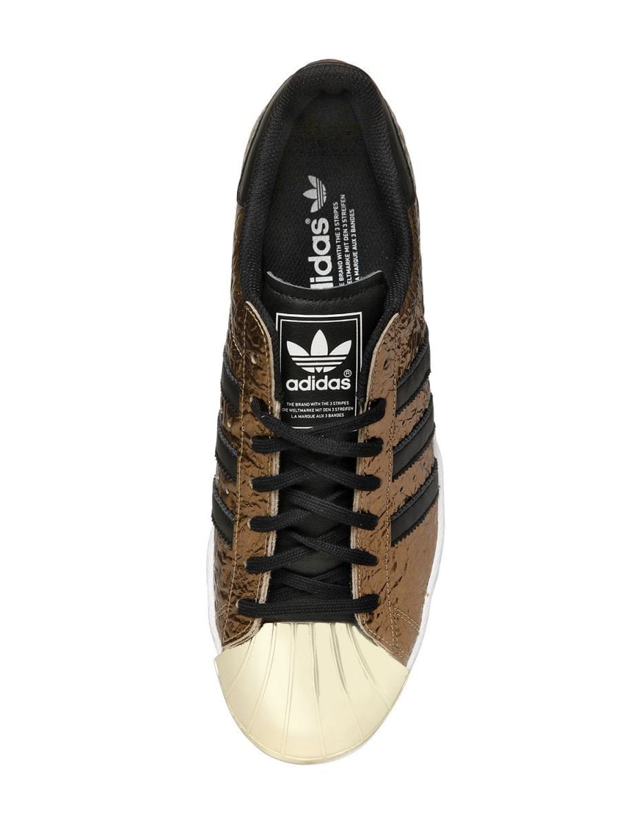 adidas Originals Superstar 80s Metal Gold — UK 3.5 | EU 36 | US 4 — Back View