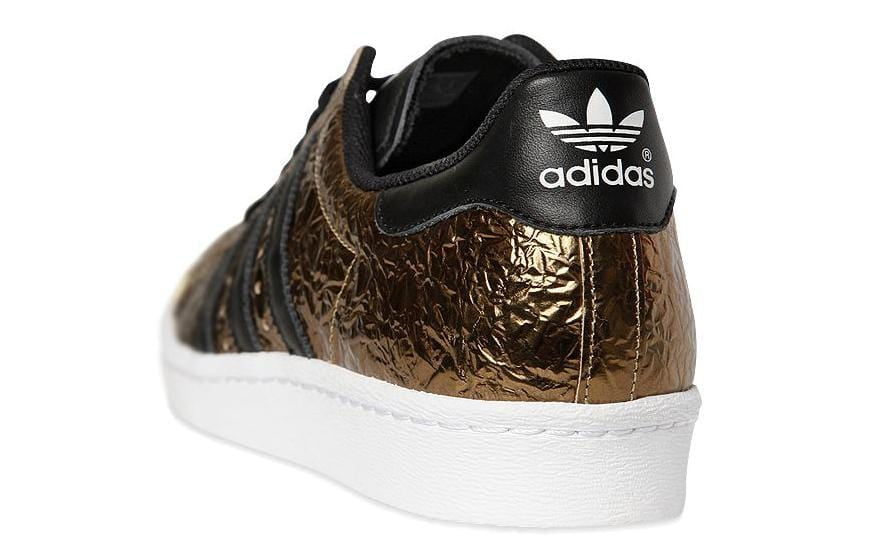 adidas Originals Superstar 80s Metal Gold — UK 3.5 | EU 36 | US 4 — Detail View