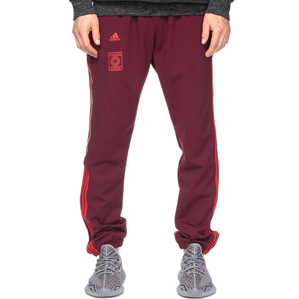 Adidas Yeezy Calabasas Track Pant "Maroon" — XXS — Front View